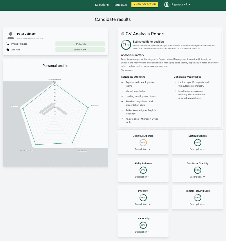 Recrewty Dashboard