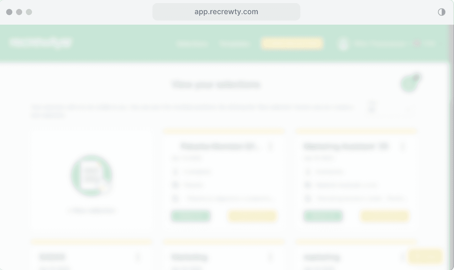 Recrewty Dashboard